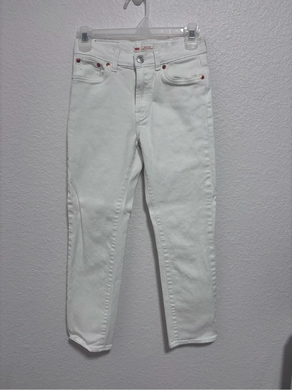Levi's White High-Rise Slim Jeans